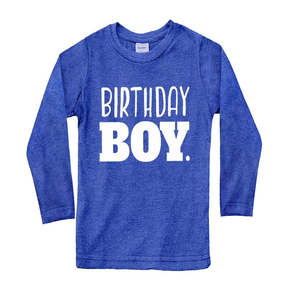 Birthday boy Shirt Toddler Boys Outfit First Happy 2t 3t 4 Year Old 5 Kids 6th (Charcoal Blue - Long Sleeve, 5 Years)