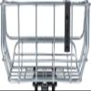 Basil Bicycle Basket, Portland, Rear Basket, MIK Compatible, 5.2 gal (25 L), Rear Use, Chrome view 1
