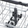 Basil Bicycle Basket, Portland, Rear Basket, MIK Compatible, 5.2 gal (25 L), Rear Use, Chrome view 2