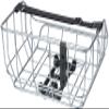 Basil Bicycle Basket, Portland, Rear Basket, MIK Compatible, 5.2 gal (25 L), Rear Use, Chrome view 3