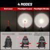 COSMOING Compact Red Laser Light Gun Light Combo, 600 Lumen Laser Sight Combo with Strobe Function for Pistol Handgun Rifles with Picatinny Rail Mount, CR123A Powered view 3