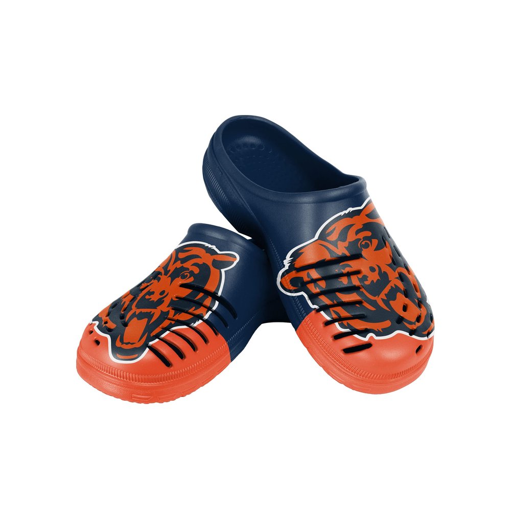 FOCO Chicago Bears NFL Mens Colorblock Big Logo Clog - S - (7-8)