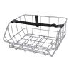 Basil Bicycle Basket, Portland, Front Basket, 6.6 gal (25 L), Front Use, Compatible with 0.5-0.5 inch (12-13 mm) Nut Stoppers, Chrome view 1