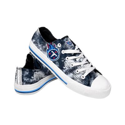 FOCO Tennessee Titans NFL Womens Low Top Tie Dye Canvas Shoes - 10