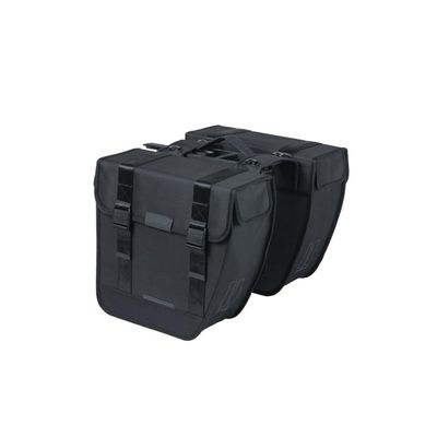Basil Tour MIK 18192 Double Bicycle Bag, Black, 28 Litres