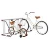 Retrospec Commercial Grid Bike Rack - Single & Double Sided - Bicycle Storage Stand for Garages, Stores, Schools & Universities Power Coated Steel - Silver 5 Bike/Single Sided view 2