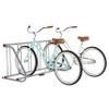 Retrospec Commercial Grid Bike Rack - Single & Double Sided - Bicycle Storage Stand for Garages, Stores, Schools & Universities Power Coated Steel - Silver 5 Bike/Single Sided view 3