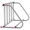 Retrospec Commercial Grid Bike Rack - Single & Double Sided - Bicycle Storage Stand for Garages, Stores, Schools & Universities Power Coated Steel - Silver 5 Bike/Single Sided view 4