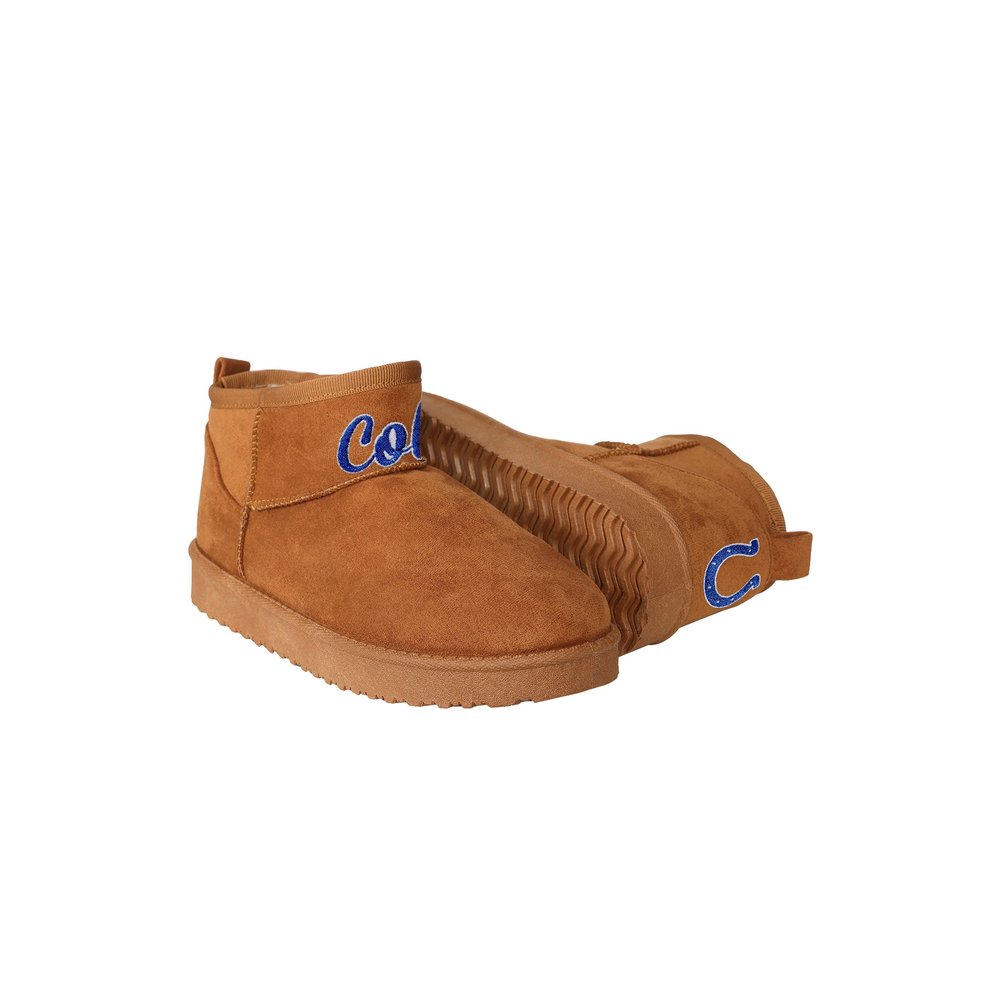 FOCO Indianapolis Colts NFL Womens Team Logo Fuzzy Fan Boots - 7