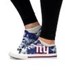 FOCO New York Giants NFL Womens Low Top Tie Dye Canvas Shoes - 8 view 2
