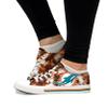 FOCO Miami Dolphins NFL Womens Low Top Tie Dye Canvas Shoes - 8 view 2
