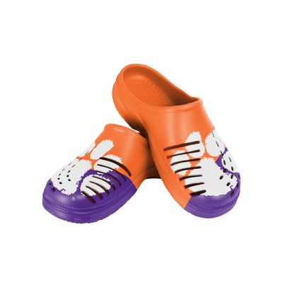 Clemson Colorblock Big Logo Clog - Mens Large
