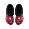 FOCO San Francisco 49ers NFL Mens Sherpa Lined Buffalo Check Clog - M view 4