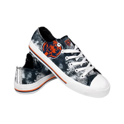 FOCO Chicago Bears NFL Womens Low Top Tie Dye Canvas Shoes - 8