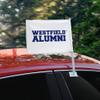 GRAPHICS & MORE Westfield State Owls Alumn Car Truck Flag with Window Clip On Pole Holder view 2