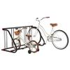 Retrospec Commercial Grid Bike Rack - Single & Double Sided - Bicycle Storage Stand for Garages, Stores, Schools & Universities Power Coated Steel - Black 5 Bike/Single Sided view 2