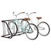 Retrospec Commercial Grid Bike Rack - Single & Double Sided - Bicycle Storage Stand for Garages, Stores, Schools & Universities Power Coated Steel - Black 5 Bike/Single Sided view 3