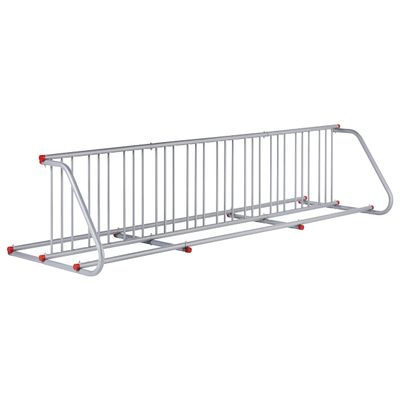 Retrospec Commercial Grid Bike Rack - Single & Double Sided - Bicycle Storage Stand for Garages, Stores, Schools & Universities Power Coated Steel - Silver 20 Bike/Double Sided