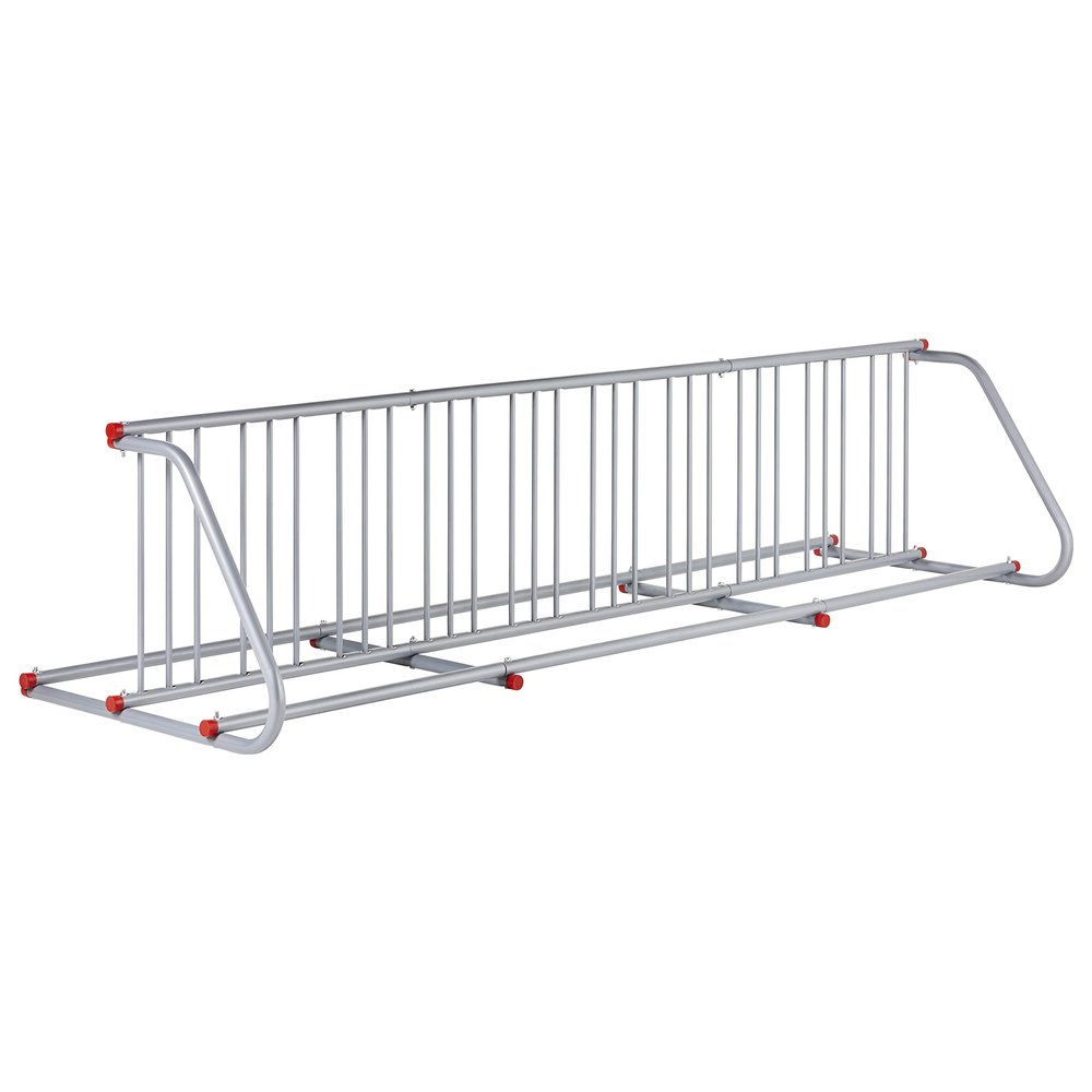 Retrospec Commercial Grid Bike Rack - Single & Double Sided - Bicycle Storage Stand for Garages, Stores, Schools & Universities Power Coated Steel - Silver 20 Bike/Double Sided