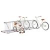 Retrospec Commercial Grid Bike Rack - Single & Double Sided - Bicycle Storage Stand for Garages, Stores, Schools & Universities Power Coated Steel - Silver 20 Bike/Double Sided view 2