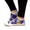 FOCO Minnesota Vikings NFL Womens Low Top Tie Dye Canvas Shoes - 9 view 2