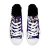 FOCO Minnesota Vikings NFL Womens Low Top Tie Dye Canvas Shoes - 9 view 4