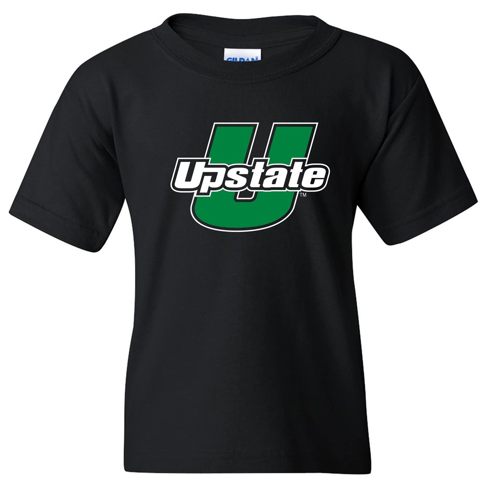 YS02 - South Carolina Upstate Spartans Primary Logo Youth T Shirt - Large - Black