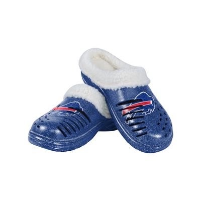 FOCO Buffalo Bills NFL Womens Sherpa Lined Glitter Clog - S
