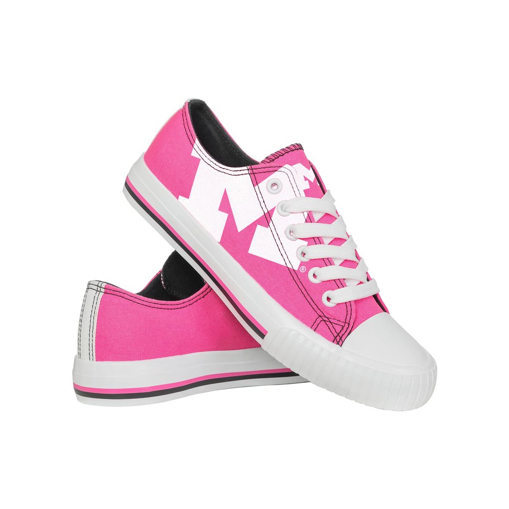 FOCO Michigan Wolverines NCAA Womens Highlights Low Top Canvas Shoe - 6