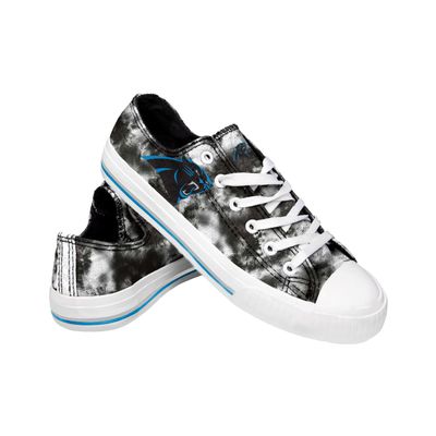FOCO Carolina Panthers NFL Womens Low Top Tie Dye Canvas Shoes - 7
