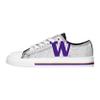 FOCO Washington Huskies NCAA Womens Glitter Low Top Canvas Shoes - 7 view 2