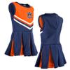Little King NCAA Infant/Toddler Girls One Piece Team Cheer Jumper Dress-Auburn-3T view 4