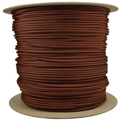 Chocolate Brown 750 Cord 11 Strand Type IV Paracord - 1000 Foot Spool