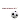 Hathaway 6-Pack Replacement 35-mm Regulation Sized ABS Foosballs for Game Room Arcade Table Soccer, White/Black, (BG50380) view 2