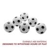 Hathaway 6-Pack Replacement 35-mm Regulation Sized ABS Foosballs for Game Room Arcade Table Soccer, White/Black, (BG50380) view 3