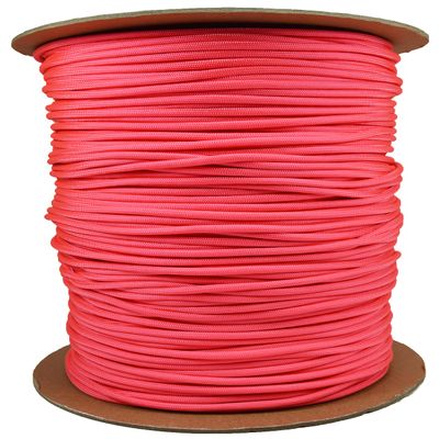 Think Pink 750 Cord 11 Strand Type IV Paracord - 1000 Foot Spool