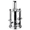 Portable Turkish Samovar Tea Kettle, Camping Water Boiler Tea Pot, Wood, Coals Fired Semaver Teapot, Water Heater for Camping, Picnic, Hunting, Outdoor Activities with Black Handles | 135.2 oz (4 lt) view 1