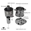 Portable Turkish Samovar Tea Kettle, Camping Water Boiler Tea Pot, Wood, Coals Fired Semaver Teapot, Water Heater for Camping, Picnic, Hunting, Outdoor Activities with Black Handles | 135.2 oz (4 lt) view 2