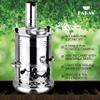 Portable Turkish Samovar Tea Kettle, Camping Water Boiler Tea Pot, Wood, Coals Fired Semaver Teapot, Water Heater for Camping, Picnic, Hunting, Outdoor Activities with Black Handles | 135.2 oz (4 lt) view 4