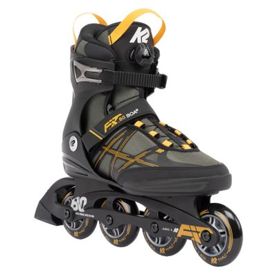 K2 F.I.T. 80 Boa Mens Inline Skates - Gray/Mustard / 12.0