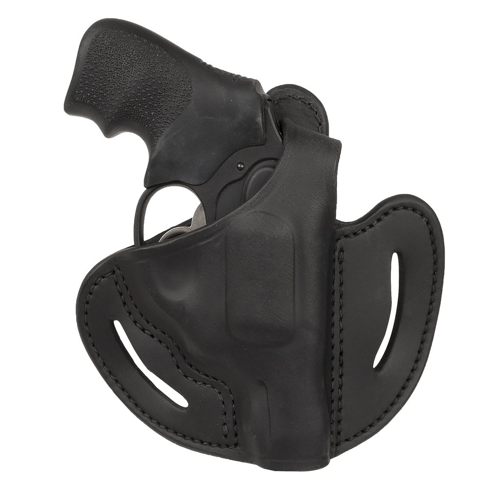 1791 GUNLEATHER J-Frame Revolver Holster with Thumbreak, OWB CCW Leather Gun Holster - Right Handed - Fits SW 637, 638, 642 and Ruger LCR, SP101