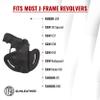 1791 GUNLEATHER J-Frame Revolver Holster with Thumbreak, OWB CCW Leather Gun Holster - Right Handed - Fits SW 637, 638, 642 and Ruger LCR, SP101 view 3
