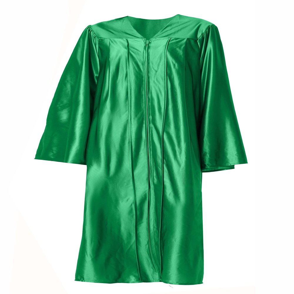 GraduationForYou Shiny Choir Robe (Regular, 42 (4'9" - 4'11"), Emerald Green)