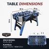 Hathaway Blueridge Foosball Table Adult Size - 48-in Competition Table Soccer Set with Built-in Scorers - Includes Two 31-mm Foosball Balls - Blue/Silver/Black Football Table with Accessories view 2