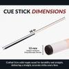 Hathaway Conquest 58-in Maple Pool and Billiard Cue and Case Set - Black view 2
