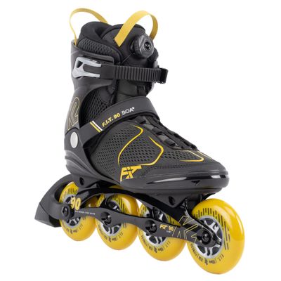 K2 Skate F.I.T. 90 Boa, 9, Gray_Mustard