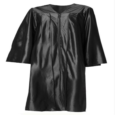 GraduationForYou Shiny Choir Robe (Loose, 57 (6'0" - 6'2"), Black)