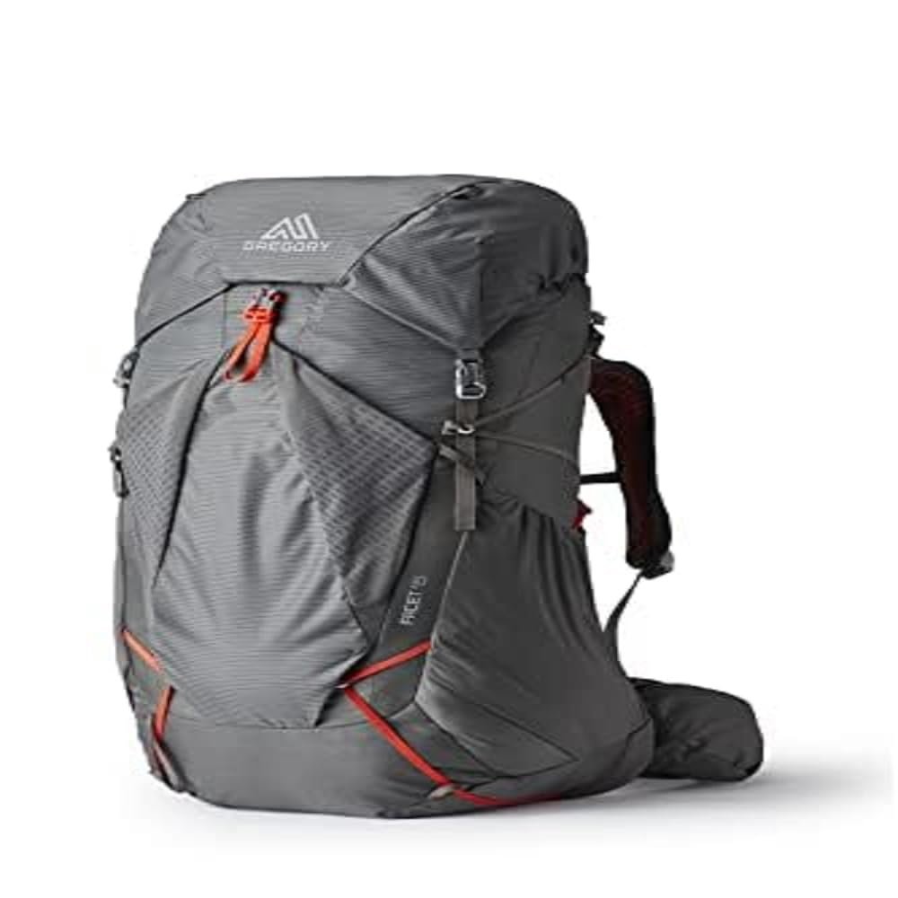 Gregory Facet 55L Women's Ultralight Backpacking Pack with Freefloat Suspension, Aluminum Frame, Ventilated Backpanel, Medium, Sunset Grey