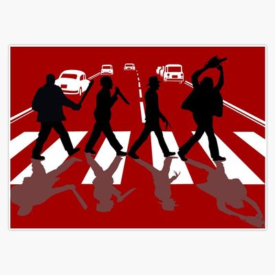 Abbey Road Bumper Sticker Window Vinyl Decal 5"