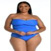 La Blanca Womens Island Goddess Twist Front Swimsuit Tankini Top, Capri Blue, 20 Plus view 3